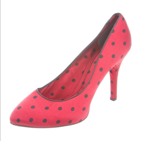Satin Pin-up Dolce & Gabbana red pump sz 40 New - Picture 2 of 8